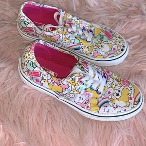 VANS Lace Up Shoes w/Unicorn Puppy Pattern